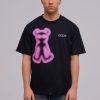 Koszulki 2005 | Airbrushed Horned Lucy Tee (Black & Pink)