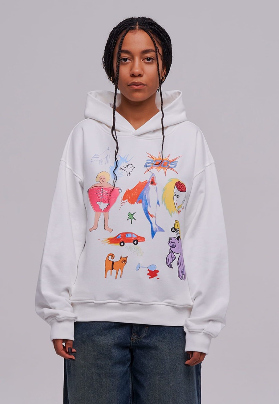 Bluzy 2005 | Comic Hoodie (Ecru)