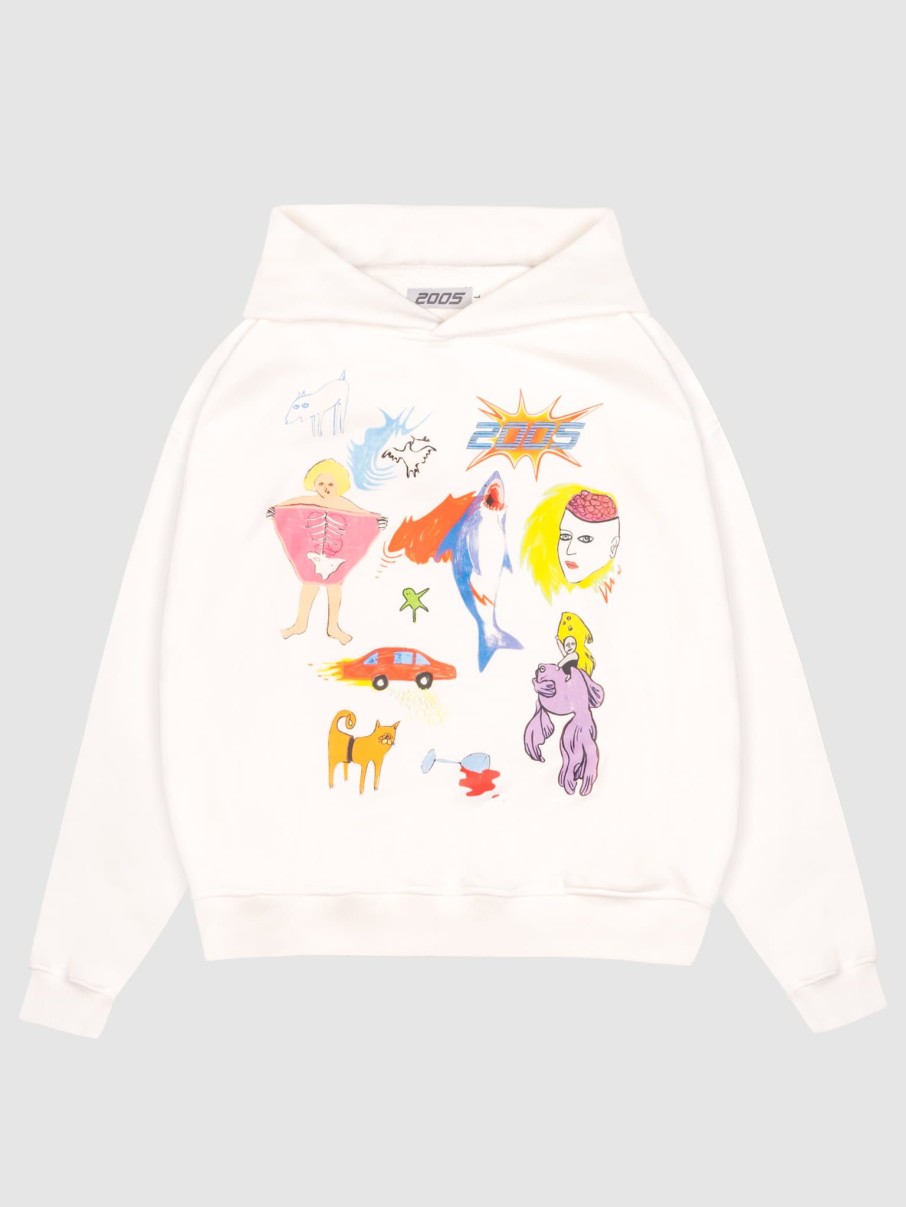 Bluzy 2005 | Comic Hoodie (Ecru)