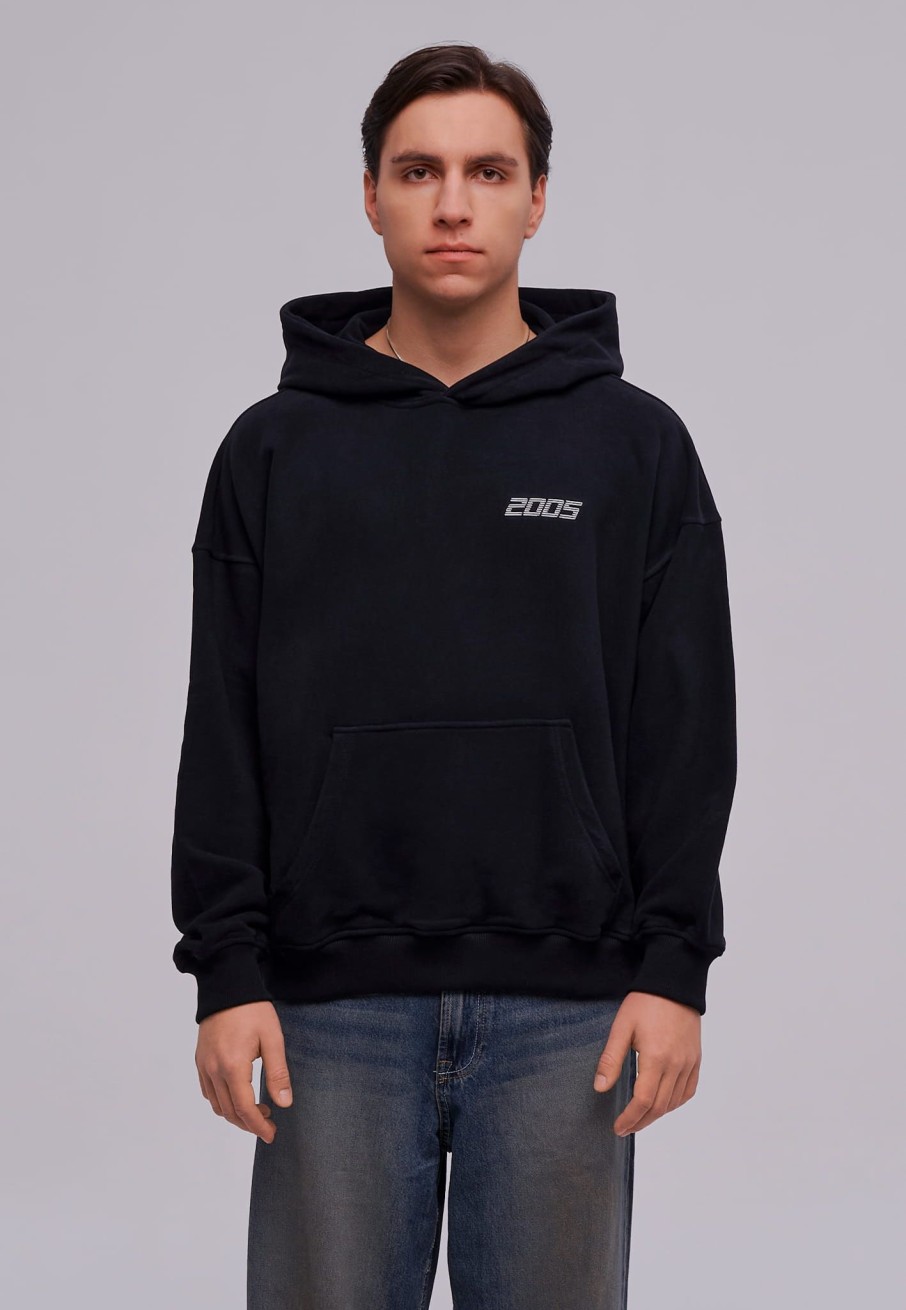 Bluzy 2005 | Basic Hoodie (Black)