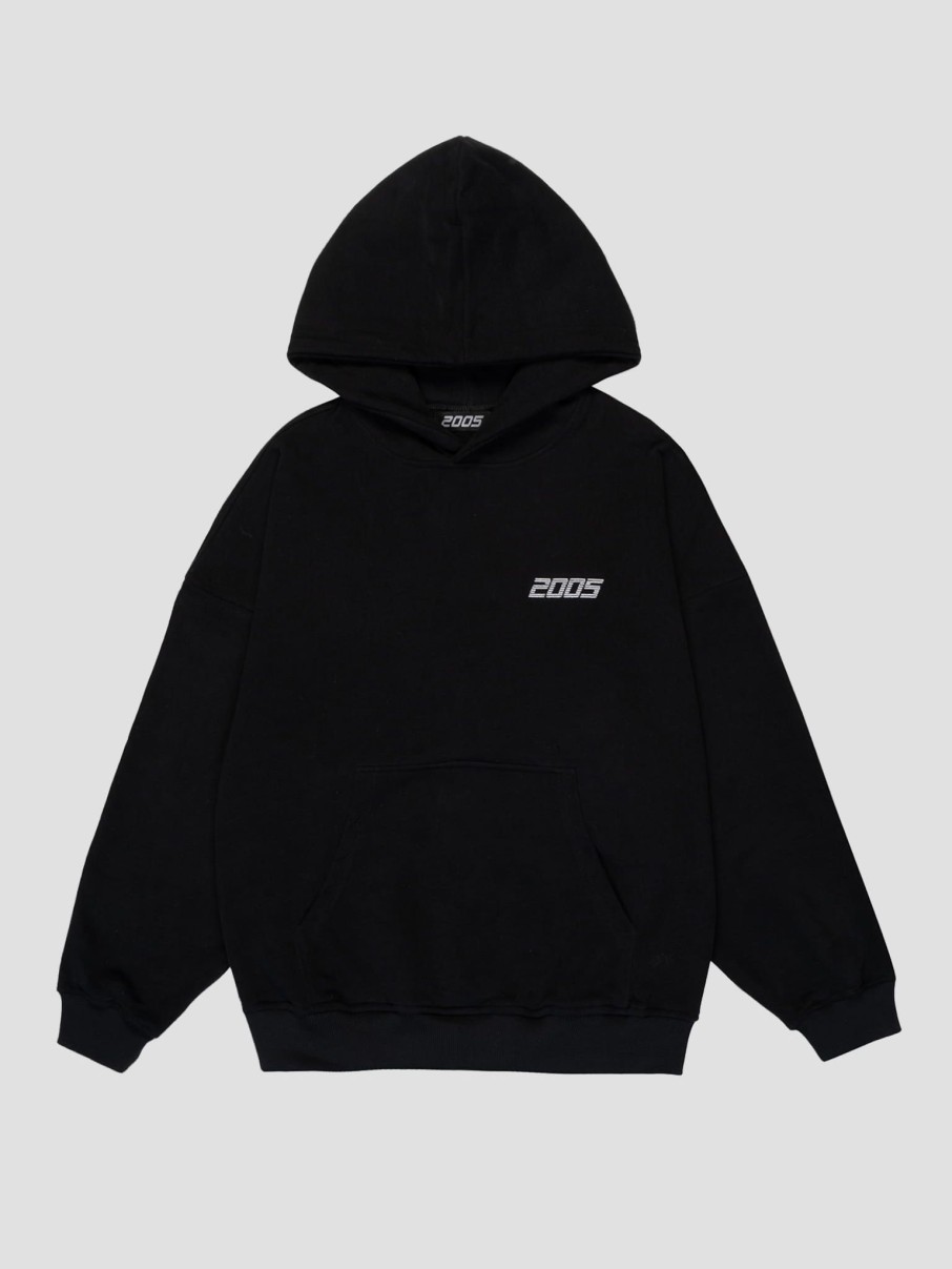 Bluzy 2005 | Basic Hoodie (Black)