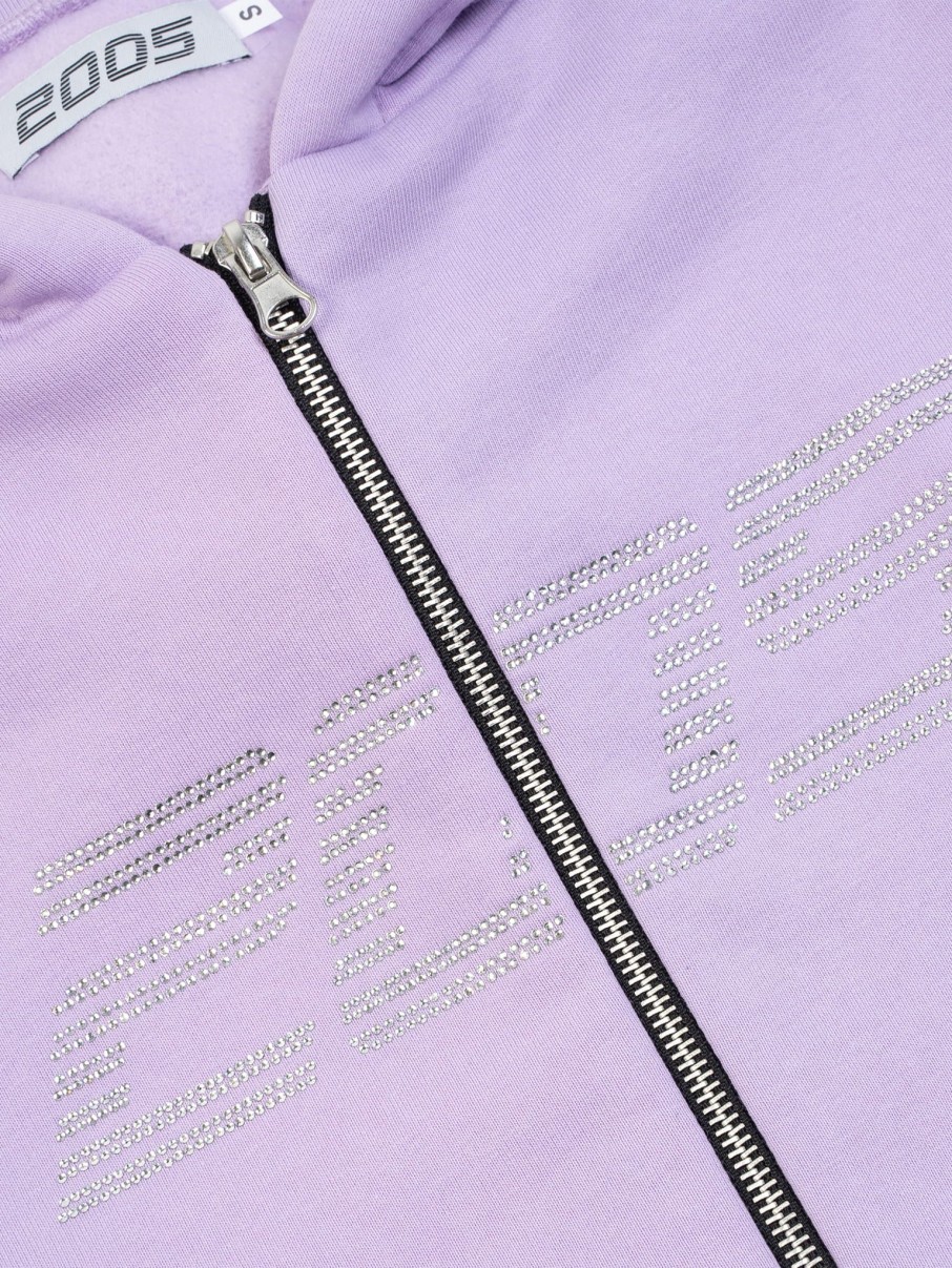 Bluzy 2005 | Signature Zip Hoodie (Light Purple)