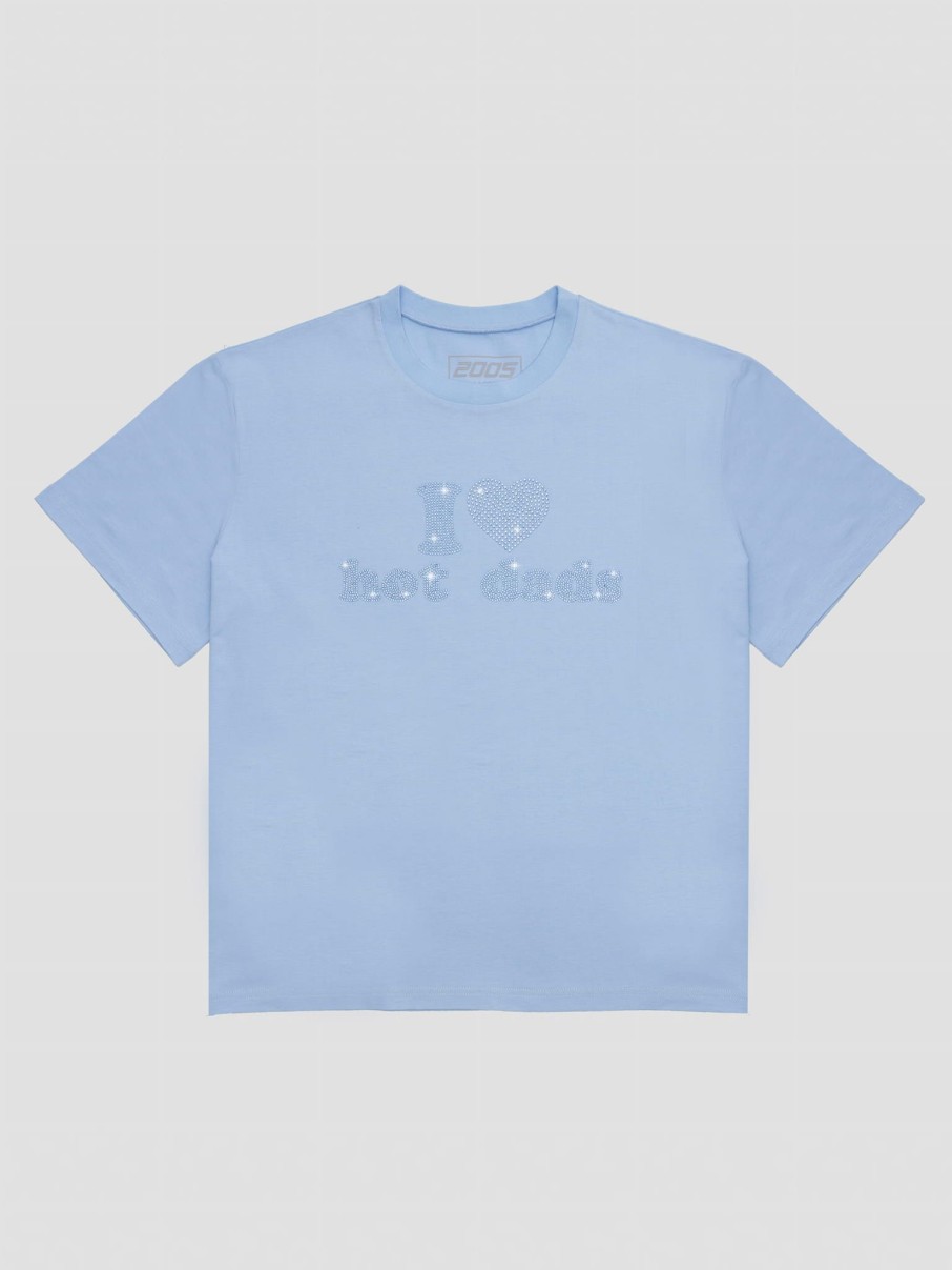 Koszulki 2005 | I <3 Hot Dads Tee (Tonal Baby Blue)