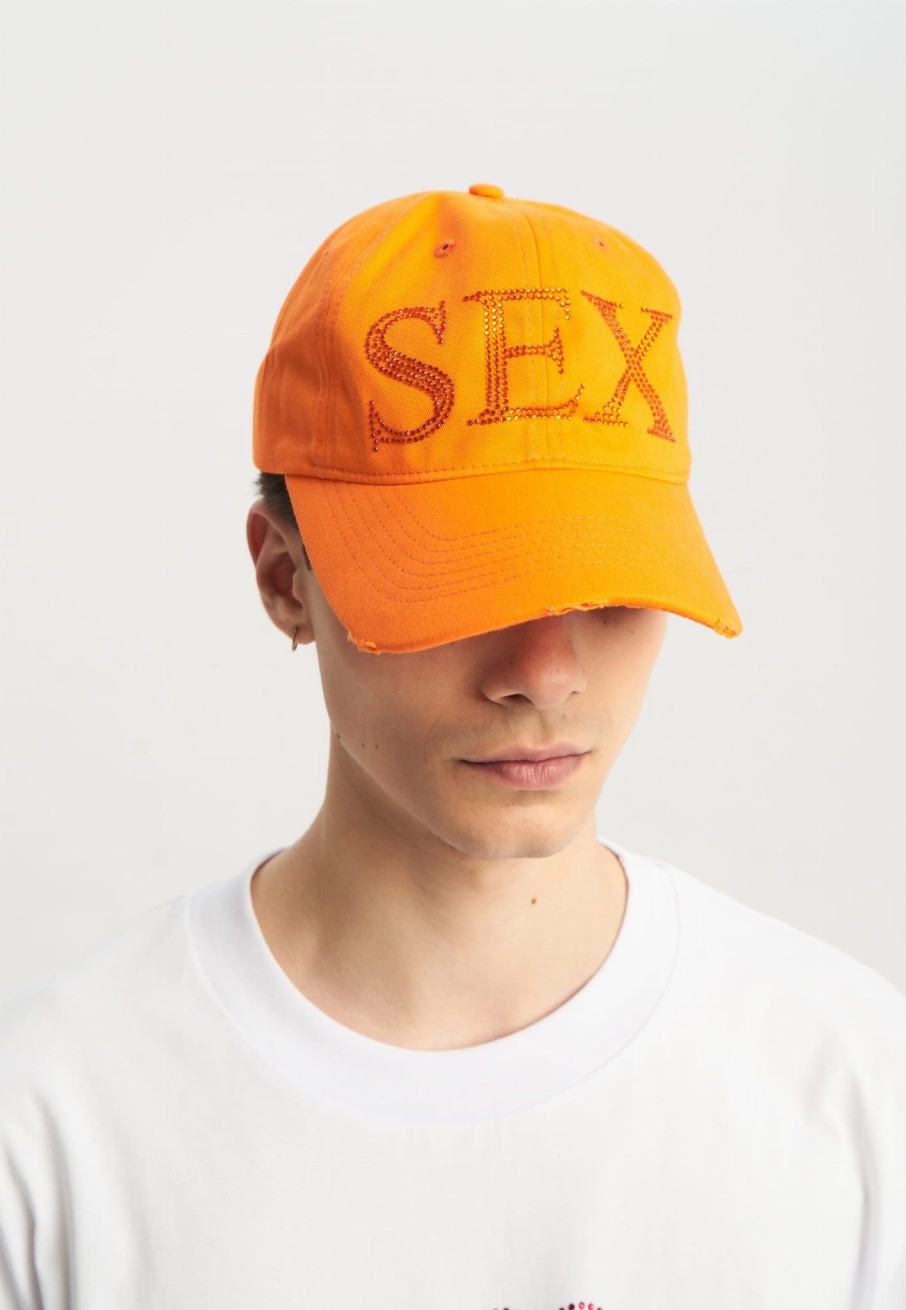 Akcesoria 2005 Czapki Z Daszkiem | Sex Distressed Hat (Orange)