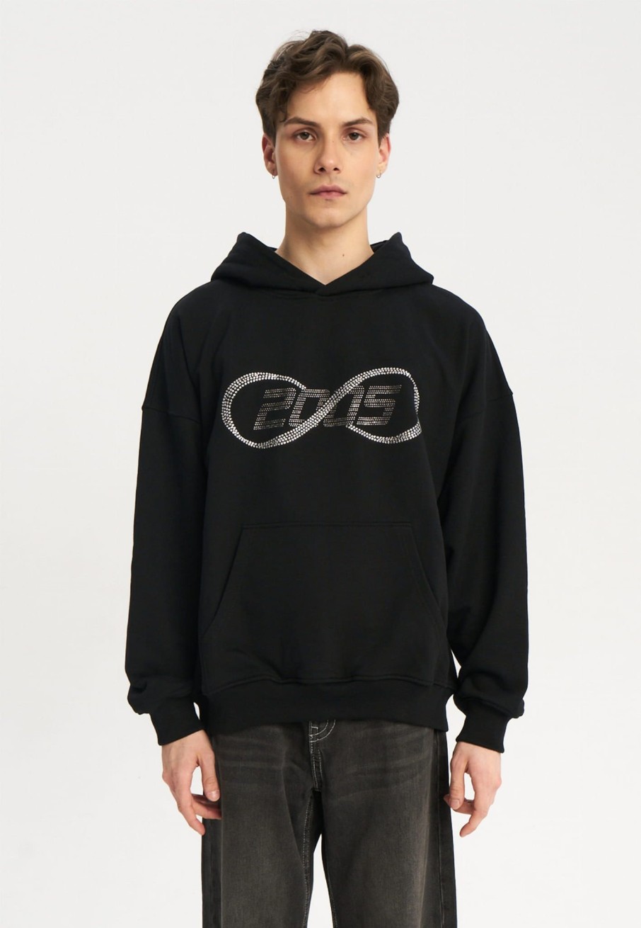 Bluzy 2005 | Forever Hoodie (Black & Silver)