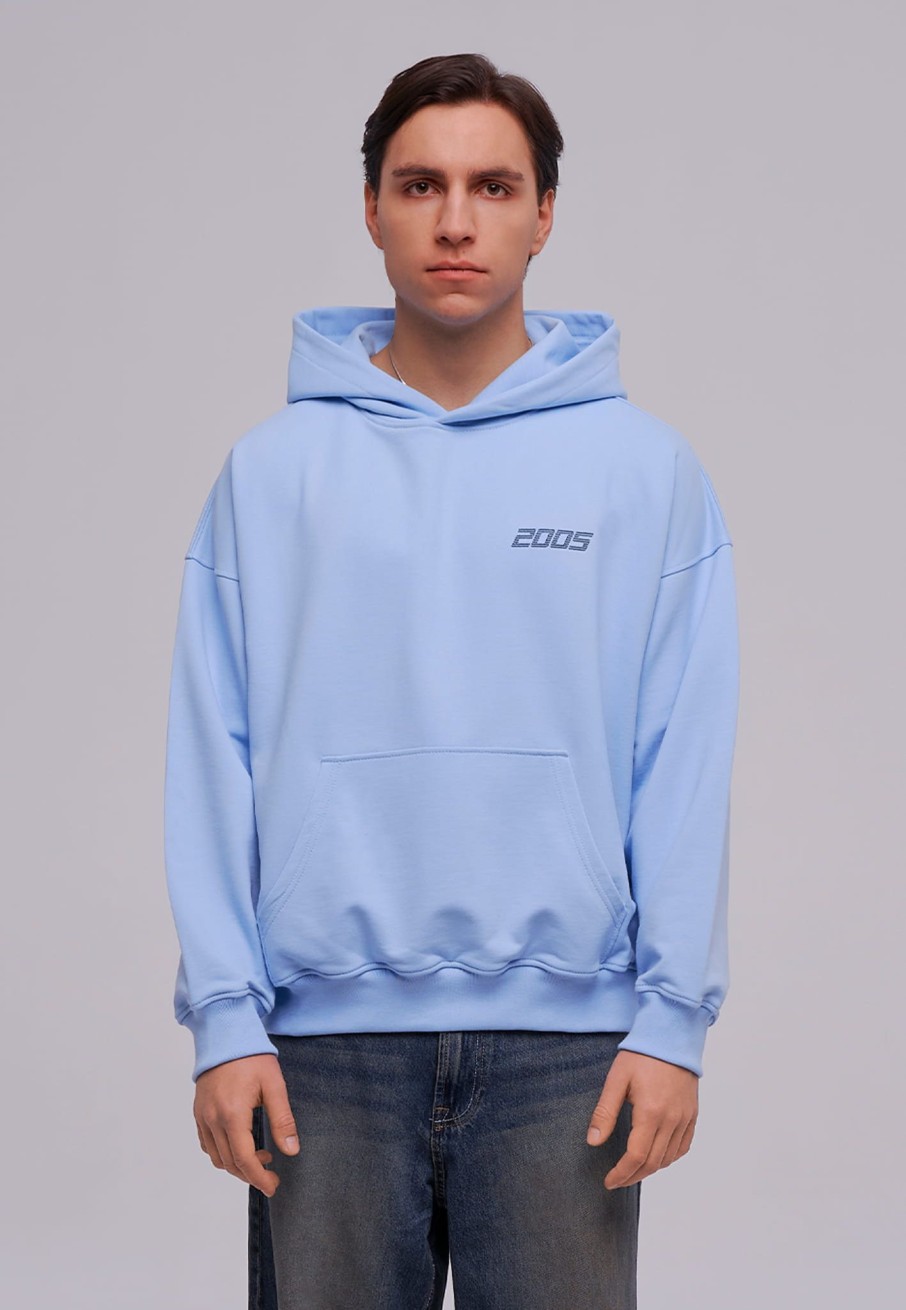 Bluzy 2005 | Basic Hoodie (Baby Blue)