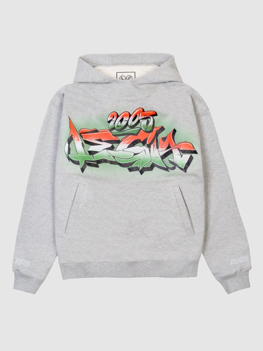 Bluzy 2005 | Graffiti Hoodie (Heather Gray)