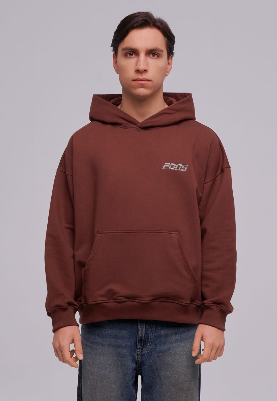 Bluzy 2005 | Basic Hoodie (Brown)