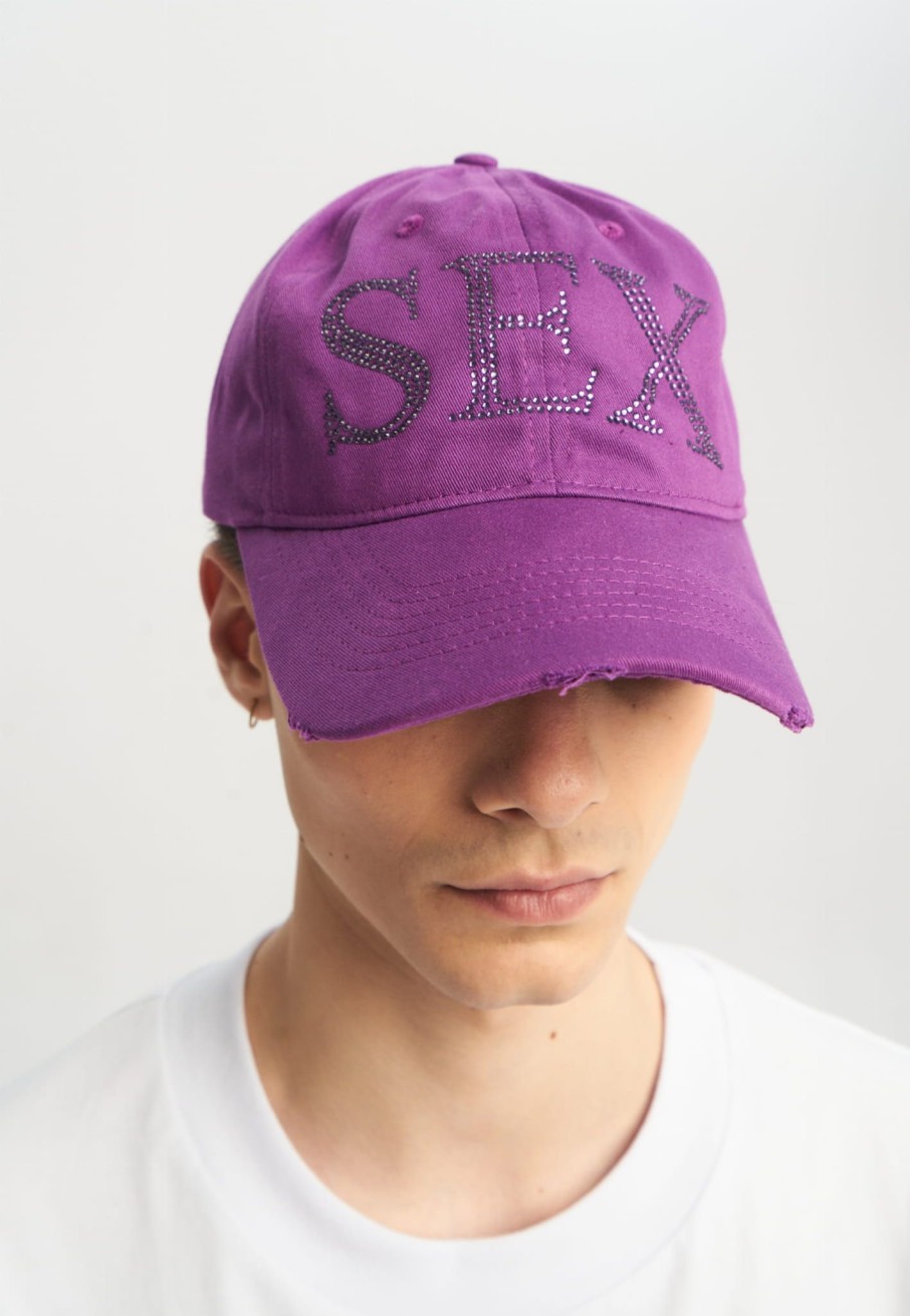 Akcesoria 2005 Czapki Z Daszkiem | Sex Distressed Hat (Purple)