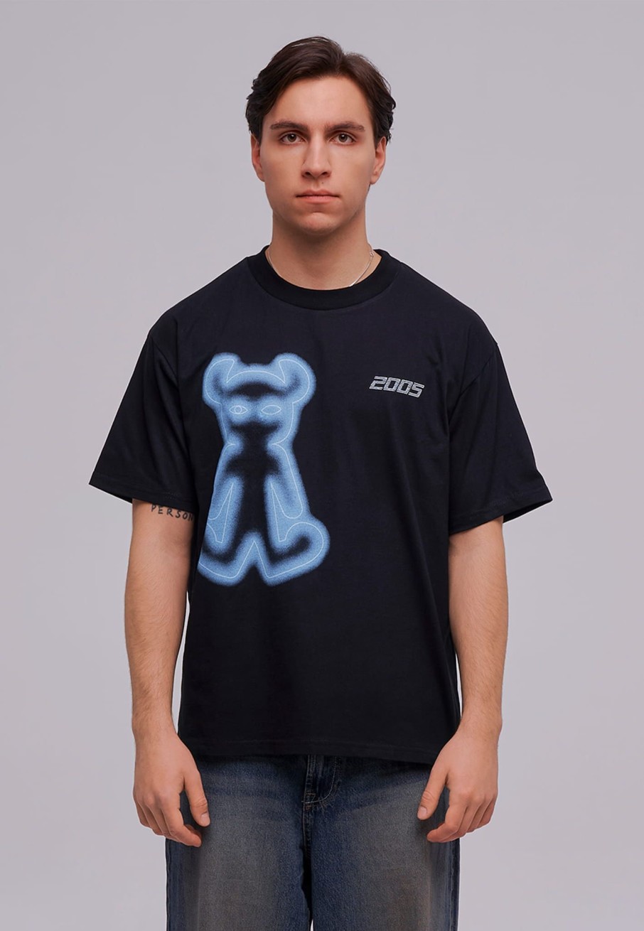 Koszulki 2005 | Airbrushed Horned Lucy Tee (Black & Blue)