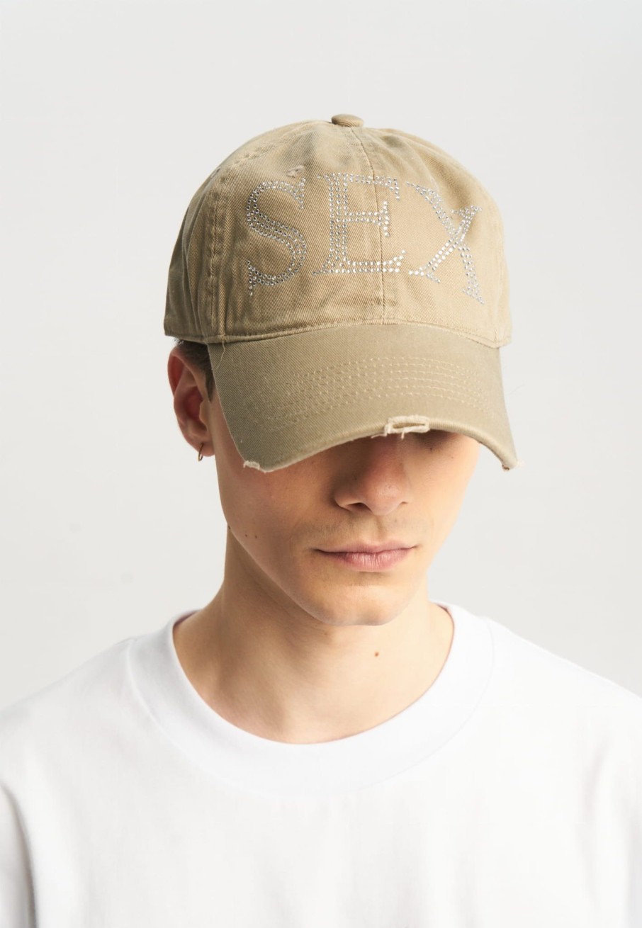 Akcesoria 2005 Czapki Z Daszkiem | Sex Distressed Hat (Beige)