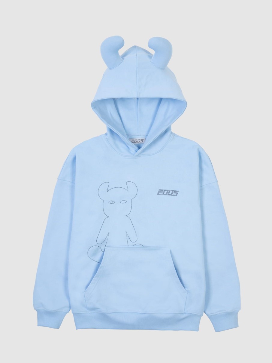 Bluzy 2005 | Horned Lucy Hoodie (Baby Blue)