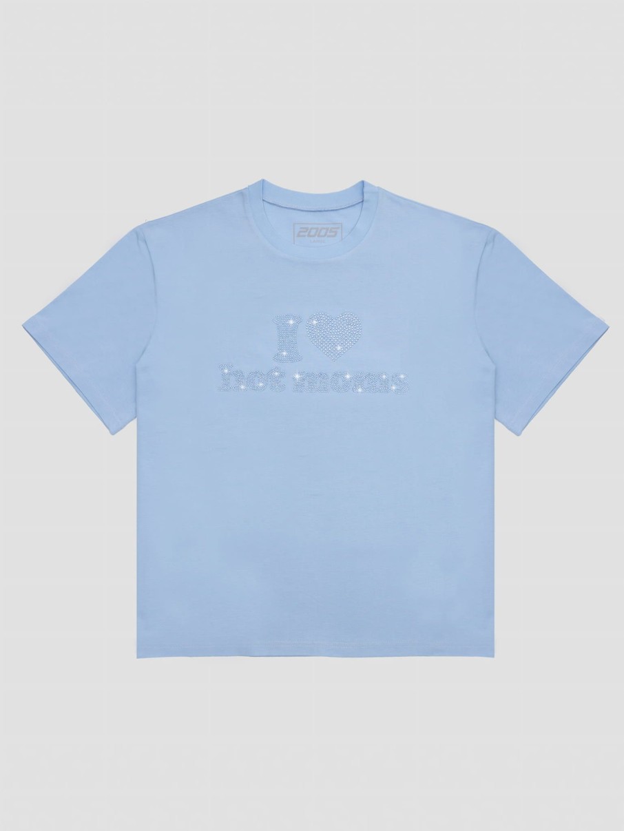 Koszulki 2005 | I <3 Hot Moms Tee (Tonal Baby Blue)