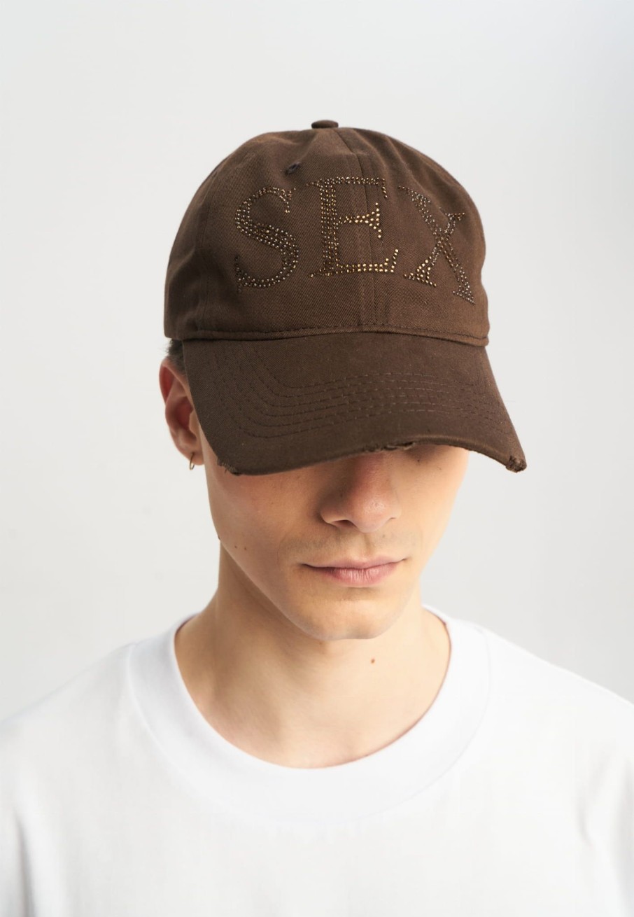 Akcesoria 2005 Czapki Z Daszkiem | Sex Distressed Hat (Brown)