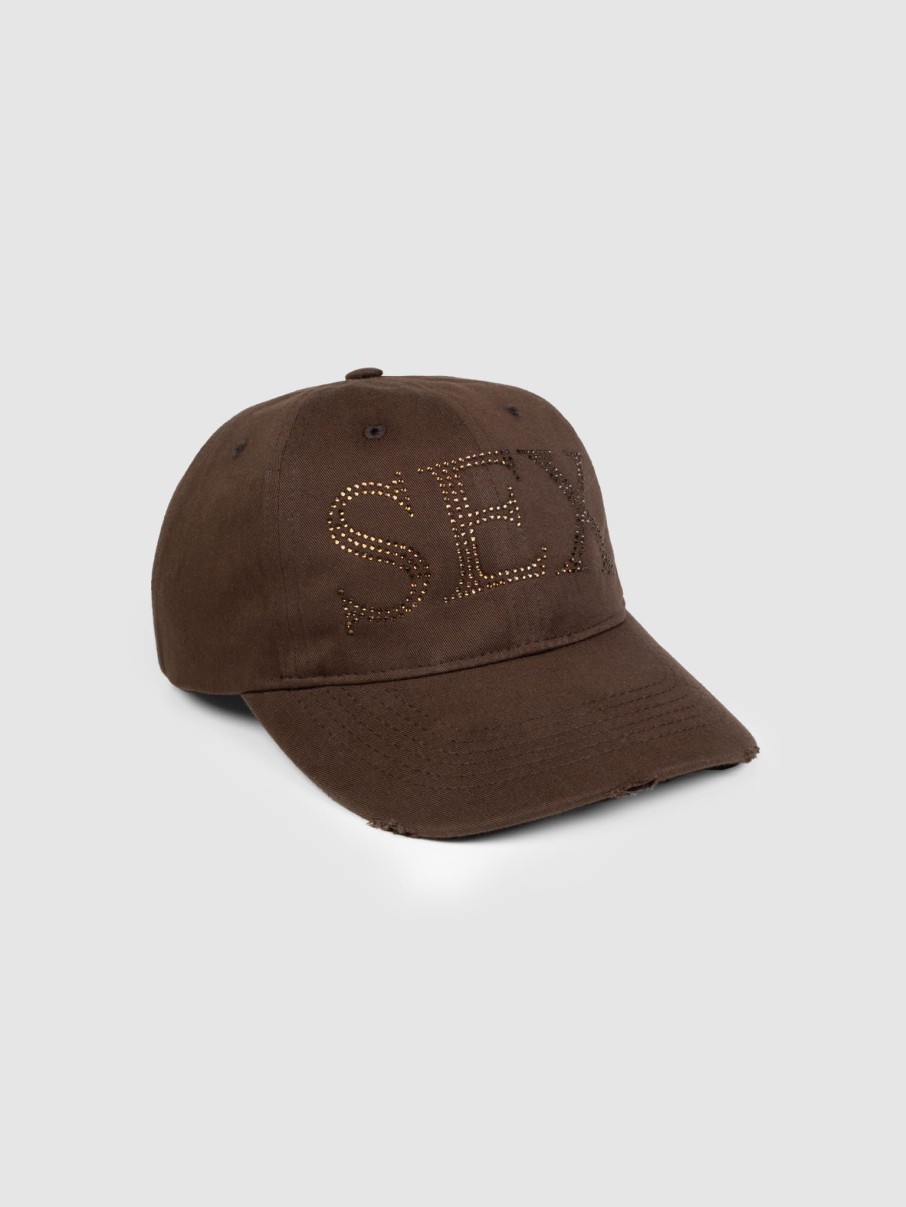 Akcesoria 2005 Czapki Z Daszkiem | Sex Distressed Hat (Brown)