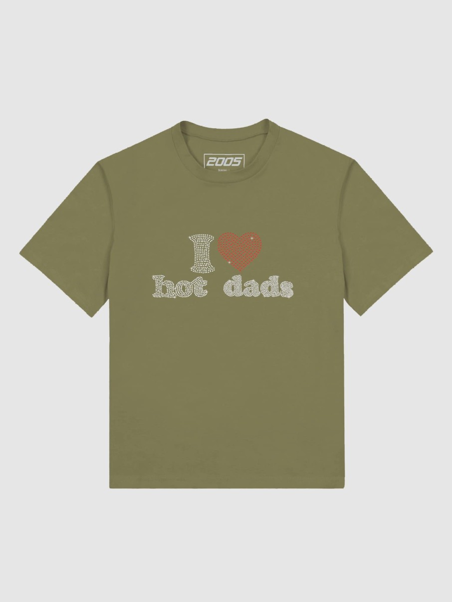 Koszulki 2005 | I <3 Hot Dads Tee (Khaki)