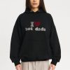 Bluzy 2005 | I <3 Hot Dads Hoodie (Black)