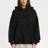 Bluzy 2005 | I <3 Hot Dads Hoodie (Tonal Black)