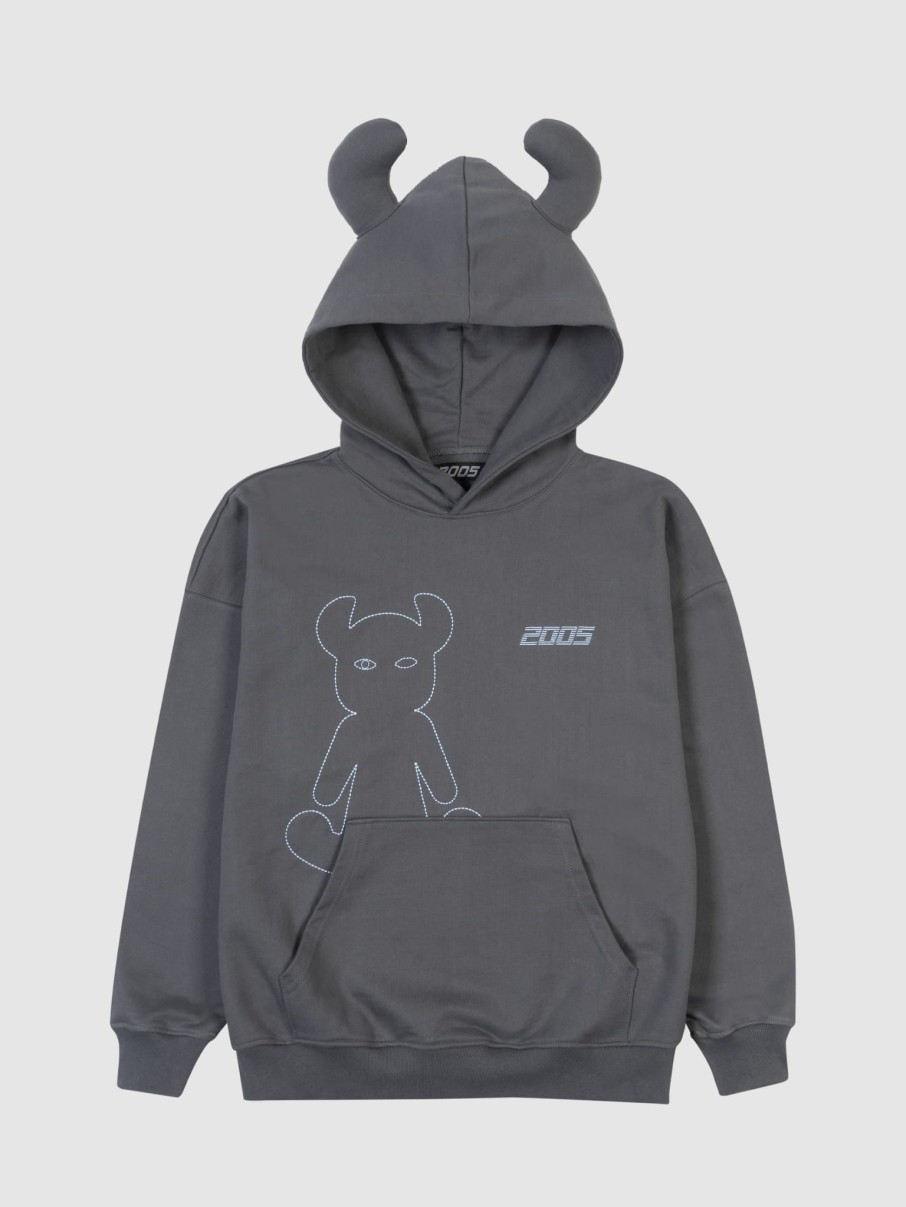 Bluzy 2005 | Horned Lucy Hoodie (Graphite)