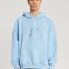 Bluzy 2005 | I <3 Hot Moms Hoodie (Tonal Baby Blue)