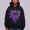 Bluzy 2005 | Airbrushed Web Hoodie (Black)